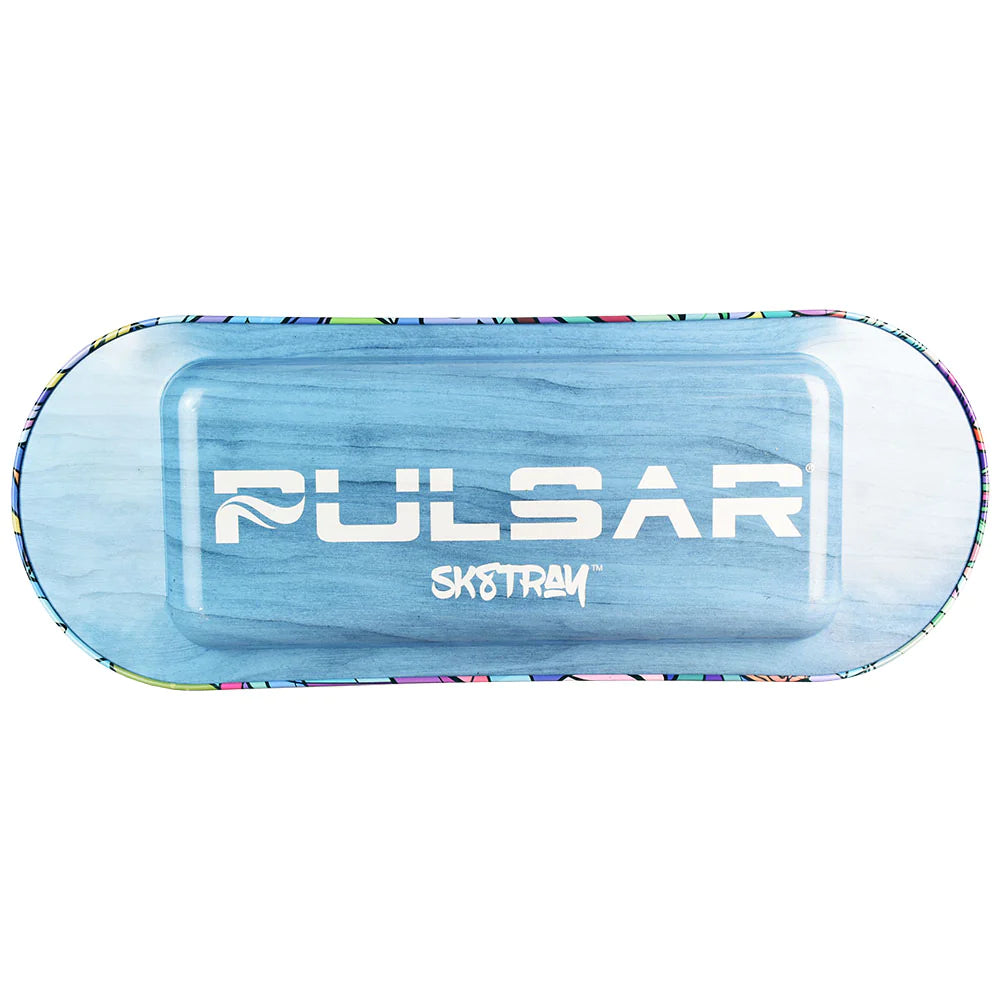 Pulsar SK8Tray Rolling Tray with Lid - Mechanical Owl Design Top View