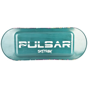 Pulsar SK8Tray Rolling Tray with Lid - MrOw Design, Metal, Top View, Closable, Skateboard Shape