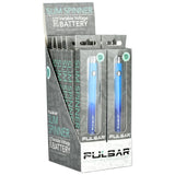 Pulsar Slim Spinner Variable Voltage Twist Style Battery | 400mAh | 12ct Display