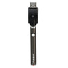 Pulsar Slim Spinner VV Twist Battery in Gun Metal, 400mAh, USB Charger Attached, Front View