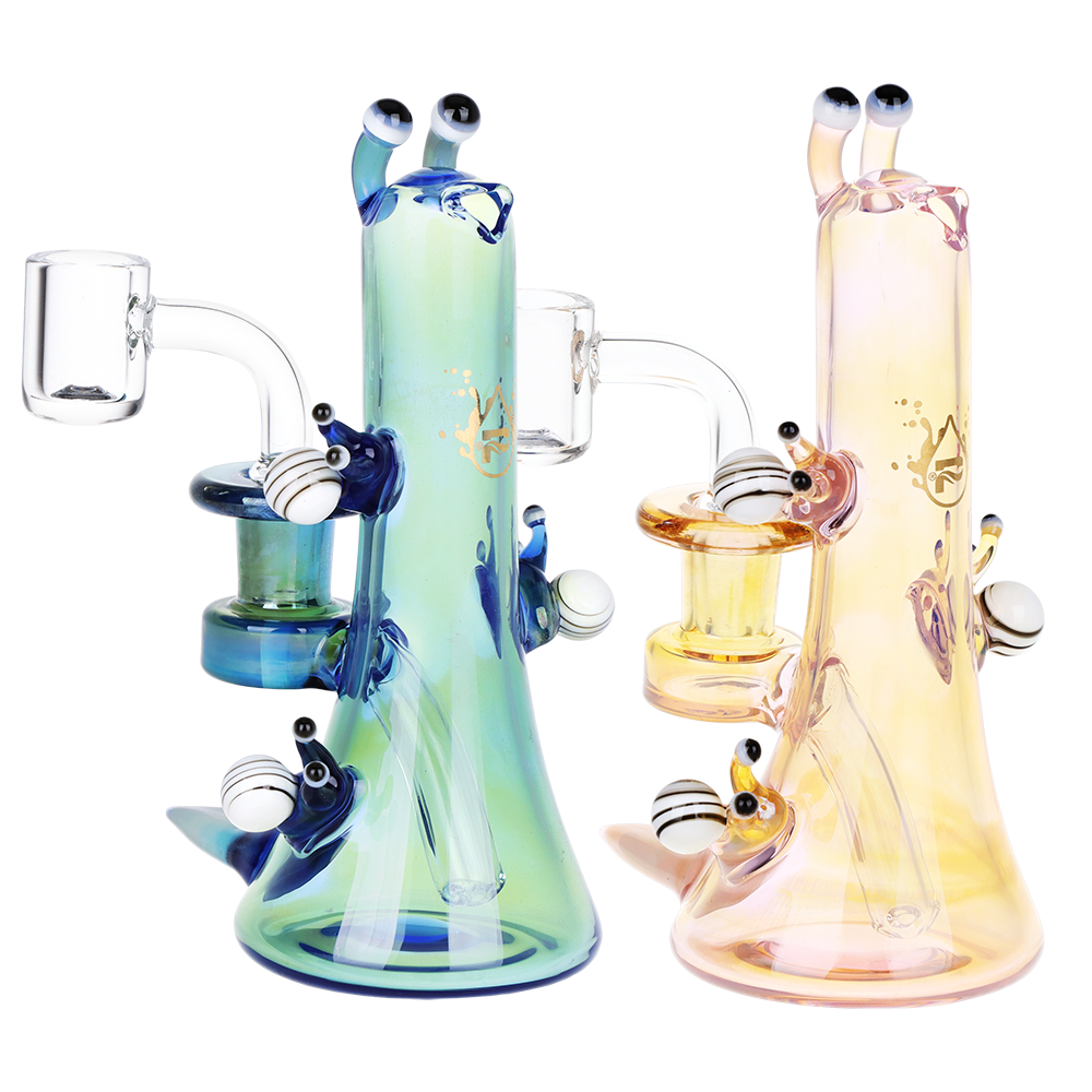 Pulsar Snail Smoochies Glass Dab Rig | 6" | 14mm F
