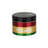 Pulsar Solid Top Aluminum Grinder, 4pc, Rasta variant, front view on white background
