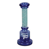 Pulsar Spiral Stand Up Hand Pipe, 4" Borosilicate Glass, Assorted Colors, Front View