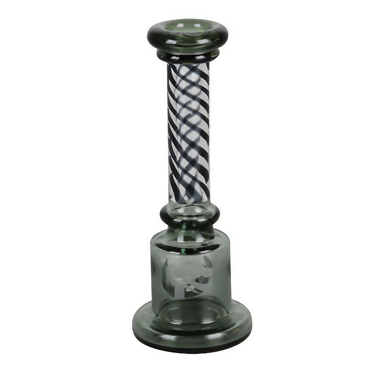 Pulsar Spiral Stand Up Hand Pipe, 4", Borosilicate Glass, Assorted Colors, Front View