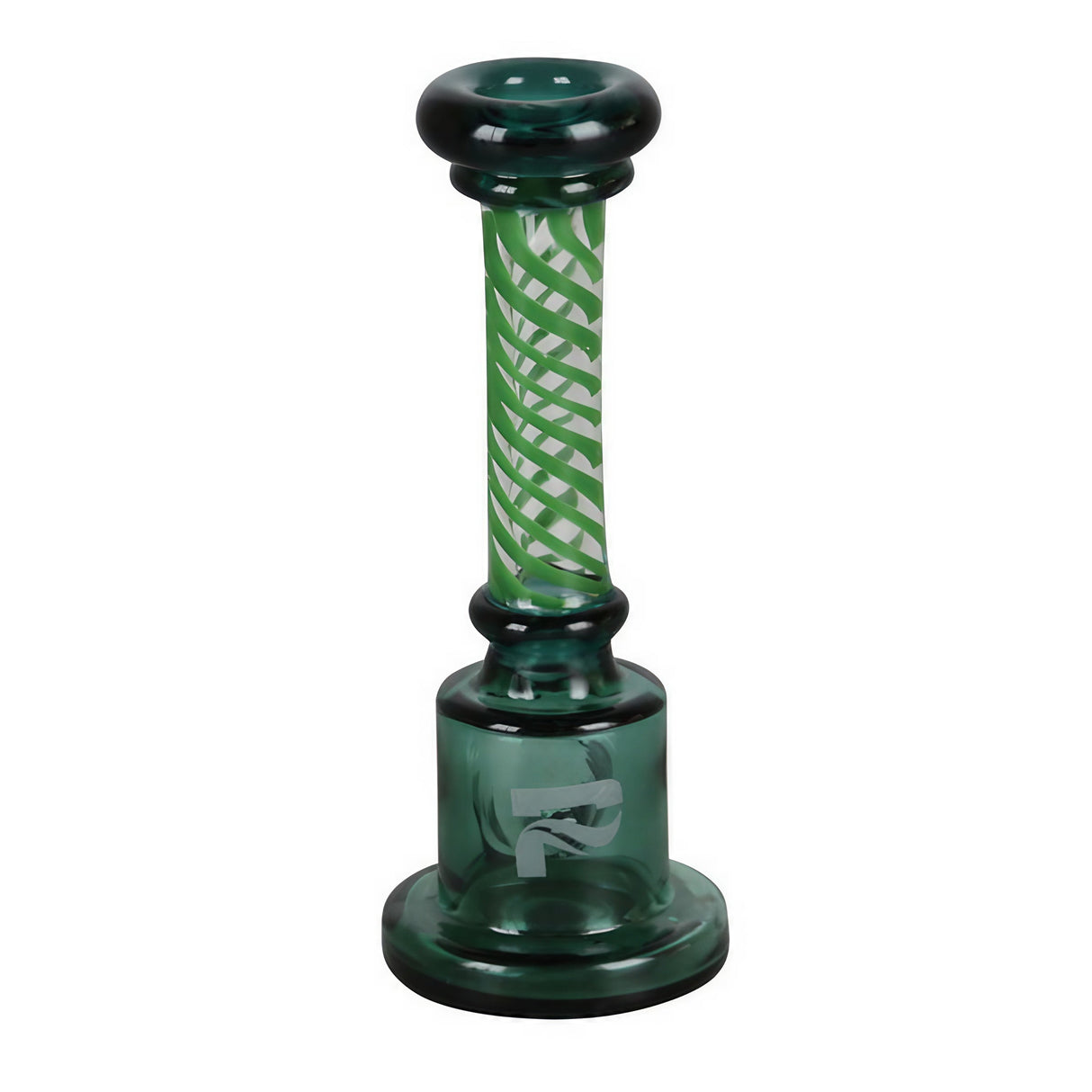 Pulsar Spiral Stand Up Hand Pipe, 4", Borosilicate Glass in Assorted Colors, Front View