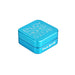 Pulsar Square Grinder in Blue, 2.2" Aluminum, Portable Design - Angled Front View