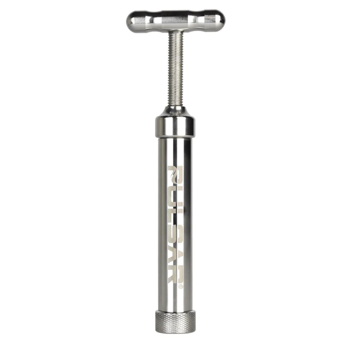 Pulsar Stainless Steel Pollen T-Press, Small Variant, Durable for Dry Herbs - Front View