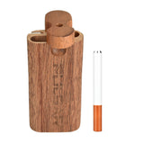 Pulsar Straight Wood Dugout with Twist Top and Chillum, Portable 4" Size for Dry Herbs