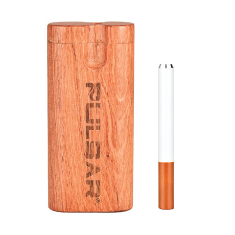 Pulsar Straight Wood Twist Top Dugout in Rosewood with White One-Hitter, Front View