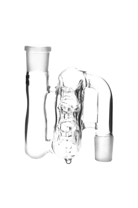 Pulsar Swiss Perc Ash Catcher in Borosilicate Glass, 90 Degree Joint, Front View
