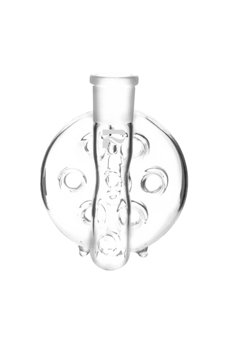 Pulsar Swiss Perc Ash Catcher made of Borosilicate Glass, 90 Degree Joint Angle, Front View