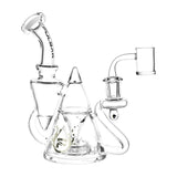 Pulsar Clear Borosilicate Glass Tea Pot Recycler Rig, 7.75" with 14mm Female Joint