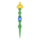 Pulsar Terp Sauce Carb Cap Dabber with colorful borosilicate glass on white background