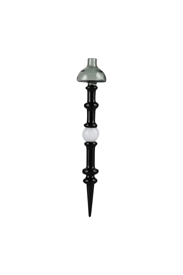 Pulsar "Terp Sauce" Carb Cap Dabber, 28mm borosilicate glass, front view on white background