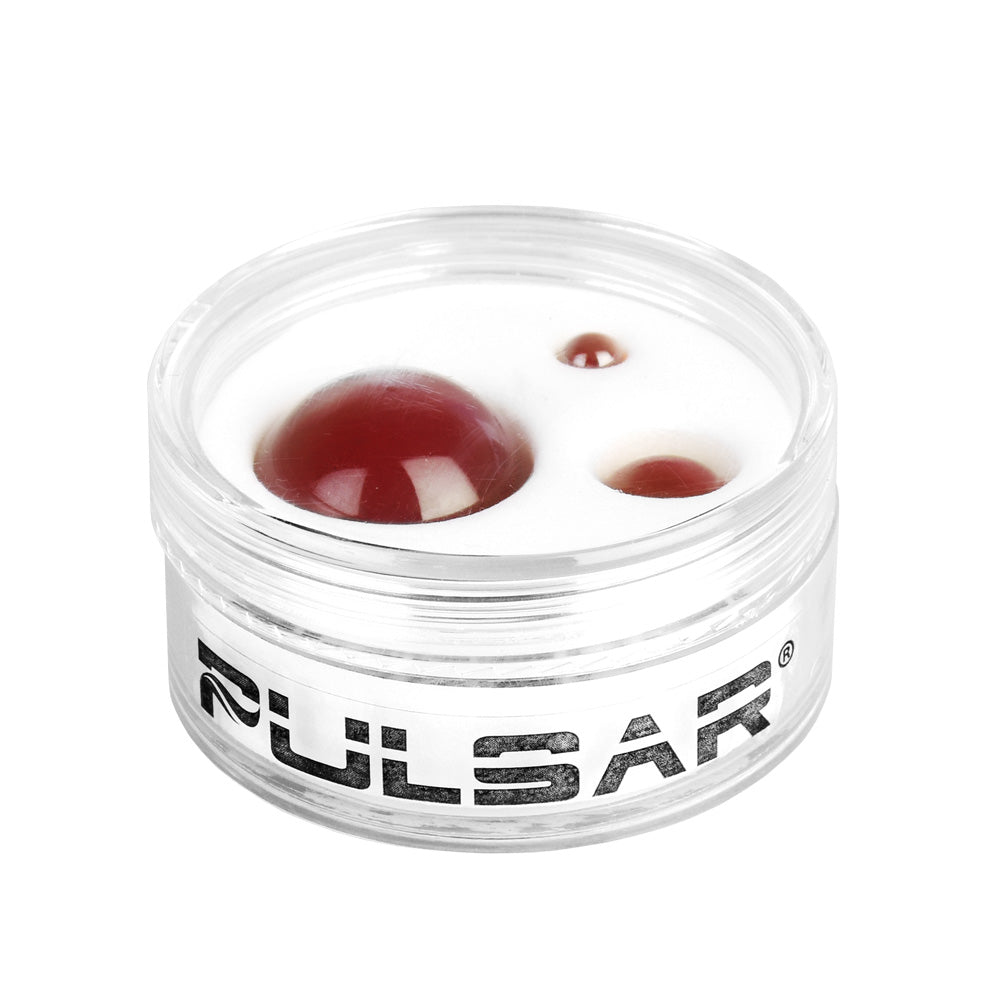 Pulsar Terp Slurp 3-Pack in Solid Red, Borosilicate Glass Dab Tools, Front View