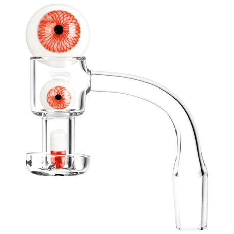 Pulsar Terp Slurper 'All Eyes On Me' Set with Eye Design - Borosilicate Glass