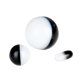 Pulsar Terp Slurper Bicolor Set for Dab Rigs, Borosilicate Glass, Top View