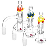 Pulsar Terp Slurper Quartz Banger Kit, 90 Degree Joint, with Colorful Accents - Front View