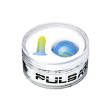 Pulsar Terp Slurper Screw & Marble Set for Dab Rigs, Clear Borosilicate Glass, Top View