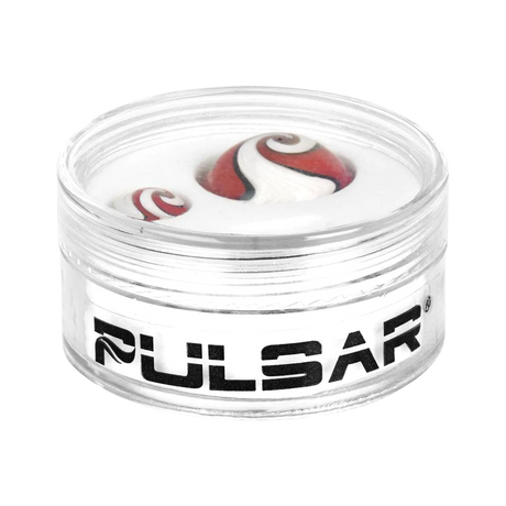 Pulsar Terp Slurper Wig Wag Set, borosilicate glass, top view on white background
