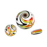 Pulsar Terp Slurper Wig Wag Set with colorful swirl design, high-quality borosilicate glass