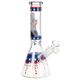 Pulsar Uncle Eagle Sam Beaker Glass Water Pipe | 9.75" | 14mm F