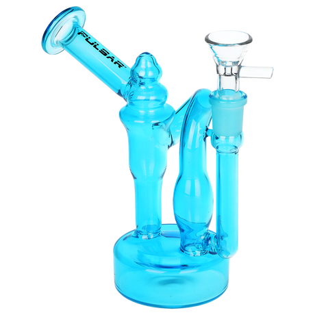 Set of three Pulsar recycler bongs, 6 inches tall, each with a 14mm male herb slide and a handle