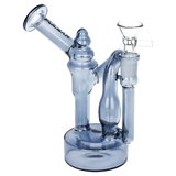 Pulsar Upside Down recycler glass water pipe for dry herb, 3 pack with 14mm male slides in the box