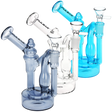 Pulsar Upside Down 6 inch recycler bong 3 pack, borosilicate glass water pipe with a puck base