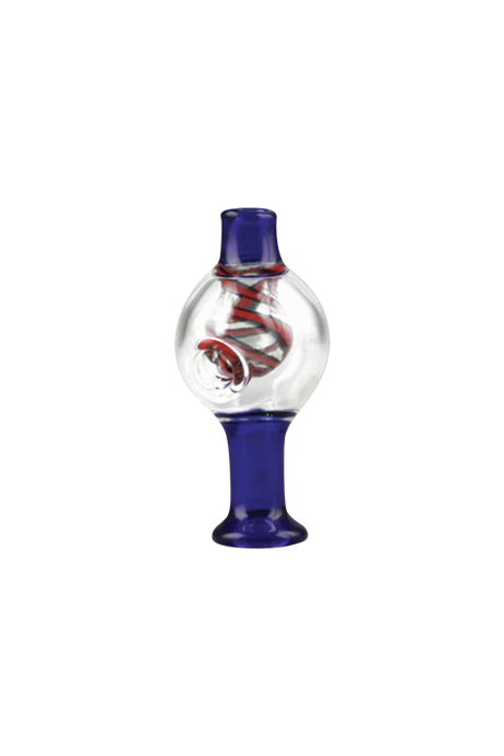 Pulsar UV Bubble Swirl Carb Cap in Borosilicate Glass, 25mm, Front View on White Background