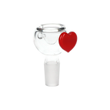 Pulsar Valentine's Heart Vase Glass Water Pipe | 8.25" | 14mm F