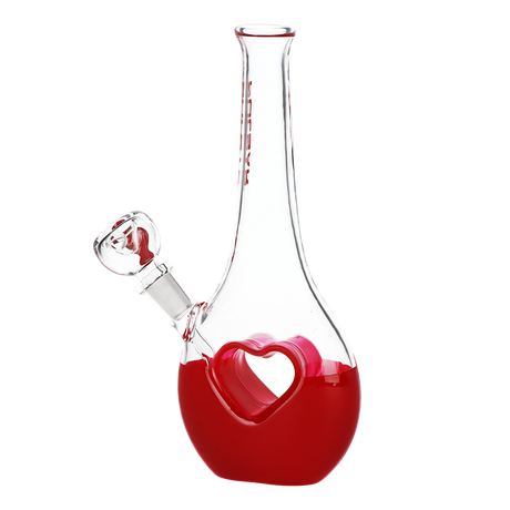Pulsar Valentine's Heart Vase Glass Water Pipe | 8.25" | 14mm F
