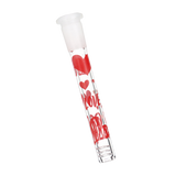 Pulsar Valentine's Hearts 'n' Roses Glass Herb Pipe Duo | 10" | 14mm F