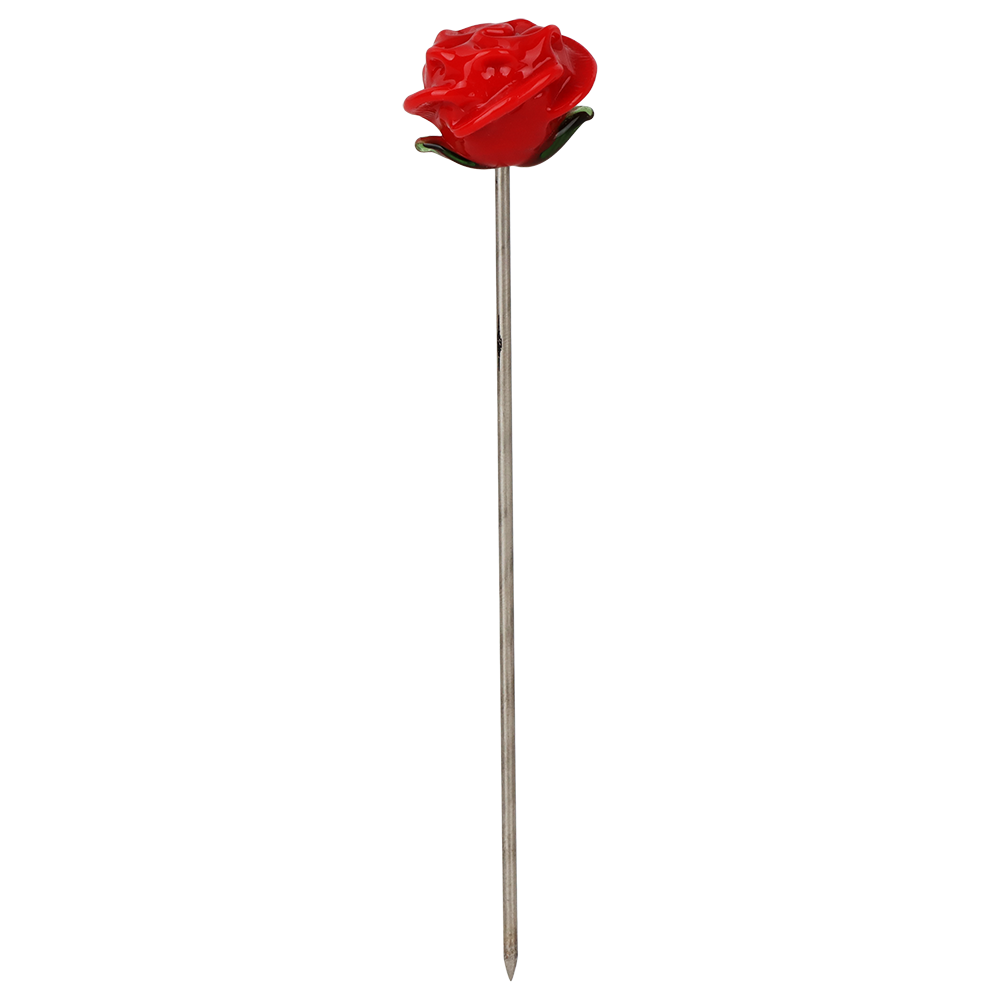 Pulsar Valentine's Hearts 'n' Roses Glass Herb Pipe Duo | 10" | 14mm F