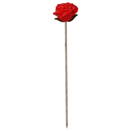 Pulsar Valentine's Hearts 'n' Roses Glass Herb Pipe Duo | 10" | 14mm F