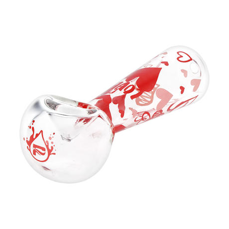 Pulsar Valentine's Hearts 'n' Roses Glass Herb Pipe Duo | 10" | 14mm F