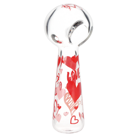 Pulsar Valentine's Hearts 'n' Roses Glass Herb Pipe Duo | 10" | 14mm F