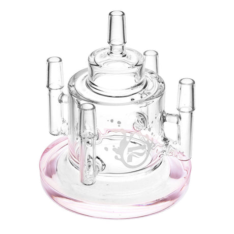 Pulsar Vapor Vessel Stand in Borosilicate Glass, 5.5" with 14mm Male Joint, Top View