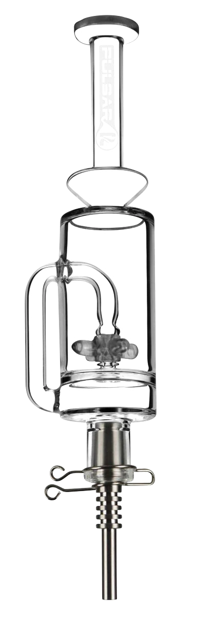 Pulsar Handheld Vapor Vessel with Spinning Propeller Perc and Titanium Tip, Front View
