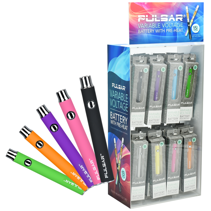Pulsar Variable Voltage Click Button 510 Battery - 350mAh