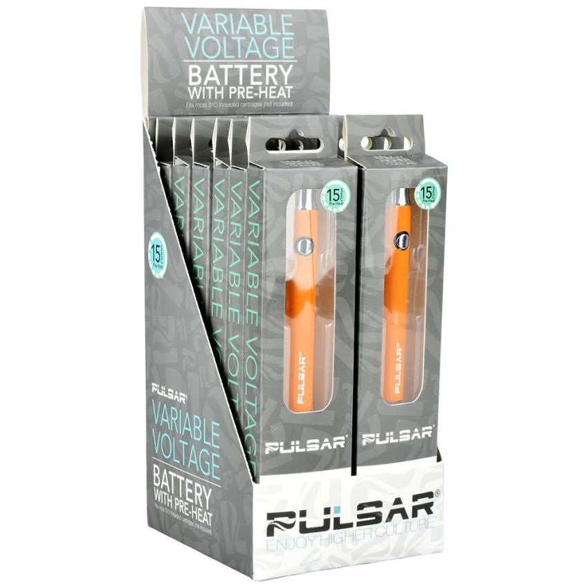 Pulsar Variable Voltage Click Button 510 Battery - 350mAh