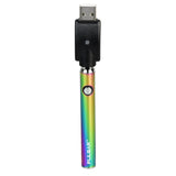Pulsar Variable Voltage Vape Pen Battery in Rainbow with USB Charger, Front View