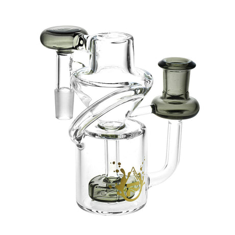 Pulsar Venturi Recycler Ash Catcher at 90 Degree Angle for Smoother Hits, 14mm Female Joint, Clear Borosilicate Glass