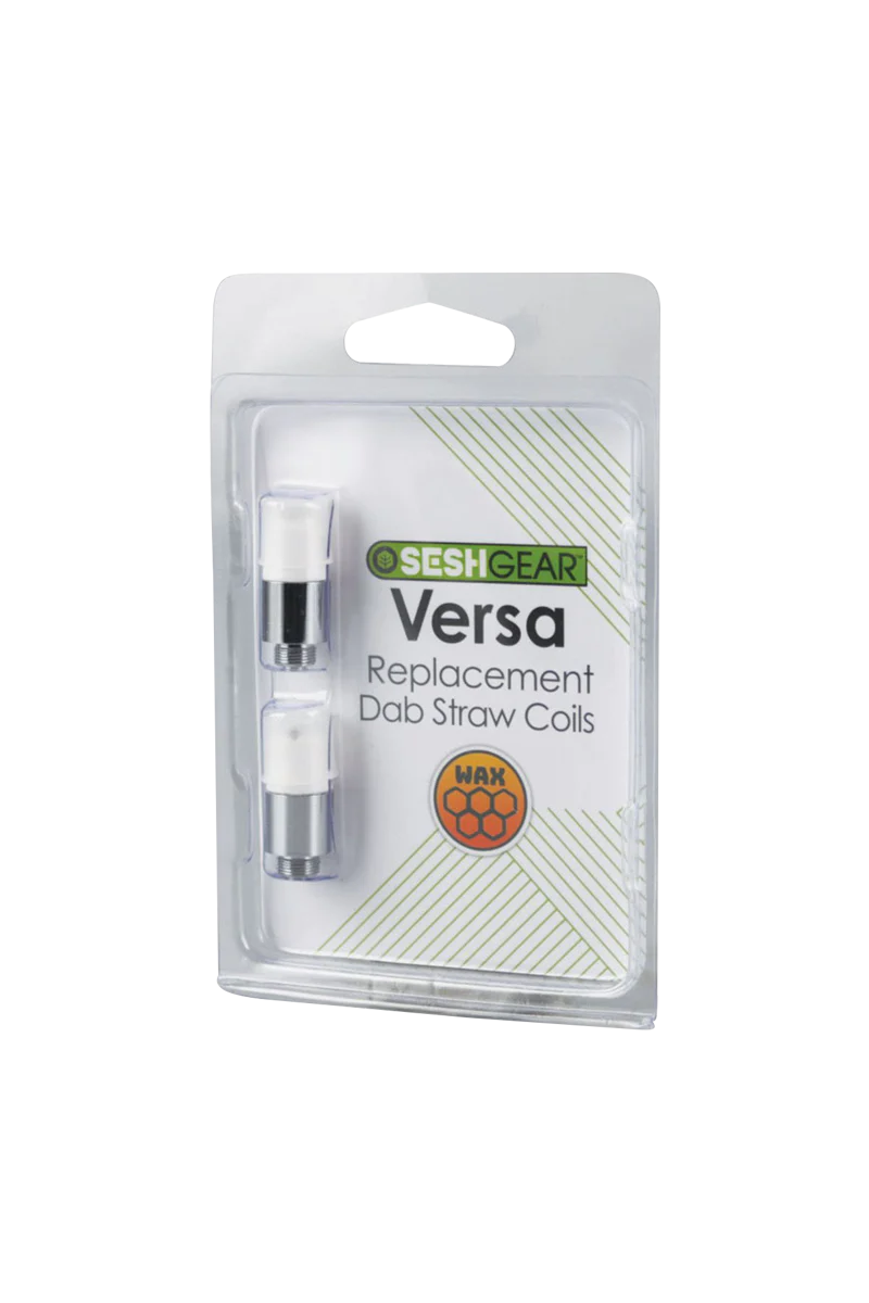Pulsar Versa quartz dab straw coils 2-pack, ideal for concentrates, displayed in packaging