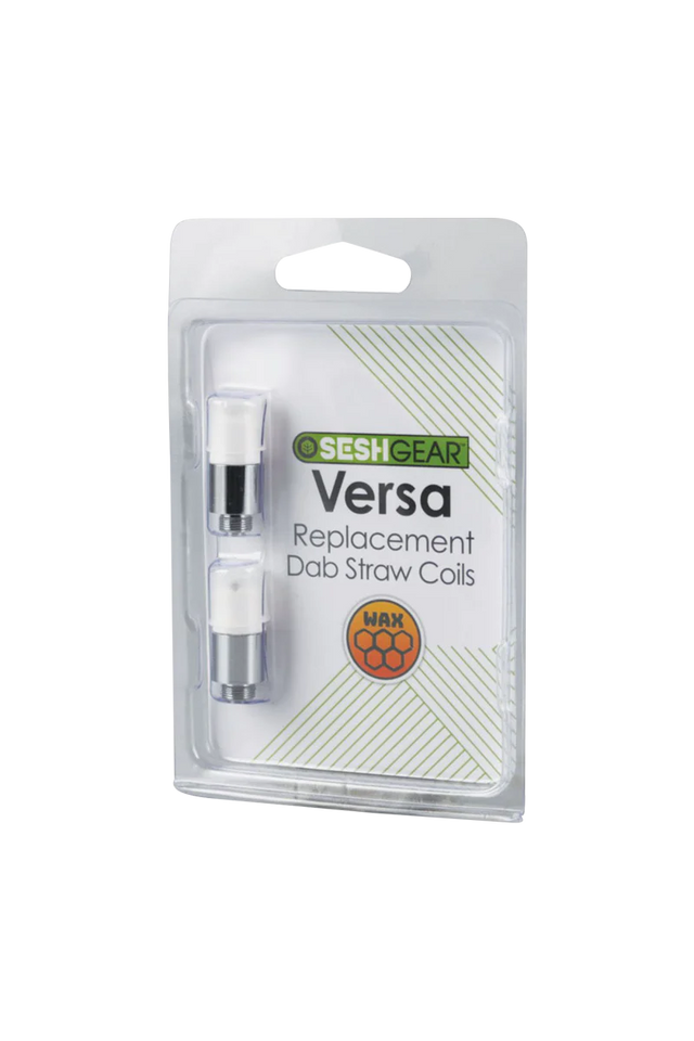 Pulsar Versa quartz dab straw coils 2-pack, ideal for concentrates, displayed in packaging