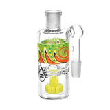Pulsar Waking Dream Wig Wag Ash Catcher 14mm, 90 Degree Joint, Borosilicate Glass, Front View
