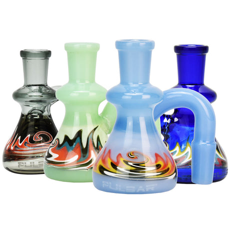 Pulsar Wig Wag Beaker Dry Ash Catcher collection, 90 Degree angle, in various colors