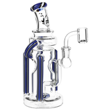 Pulsar Wig Wag Space Station Recycler Glass Dab Rig | 8.5" | 14mm F