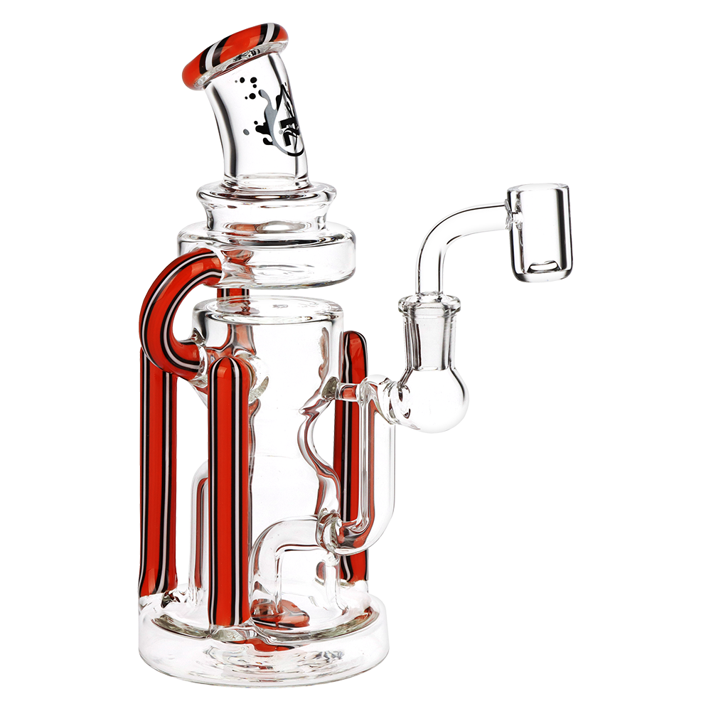 Pulsar Wig Wag Space Station Recycler Glass Dab Rig | 8.5" | 14mm F