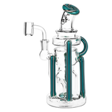 Pulsar Wig Wag Space Station Recycler Glass Dab Rig | 8.5" | 14mm F